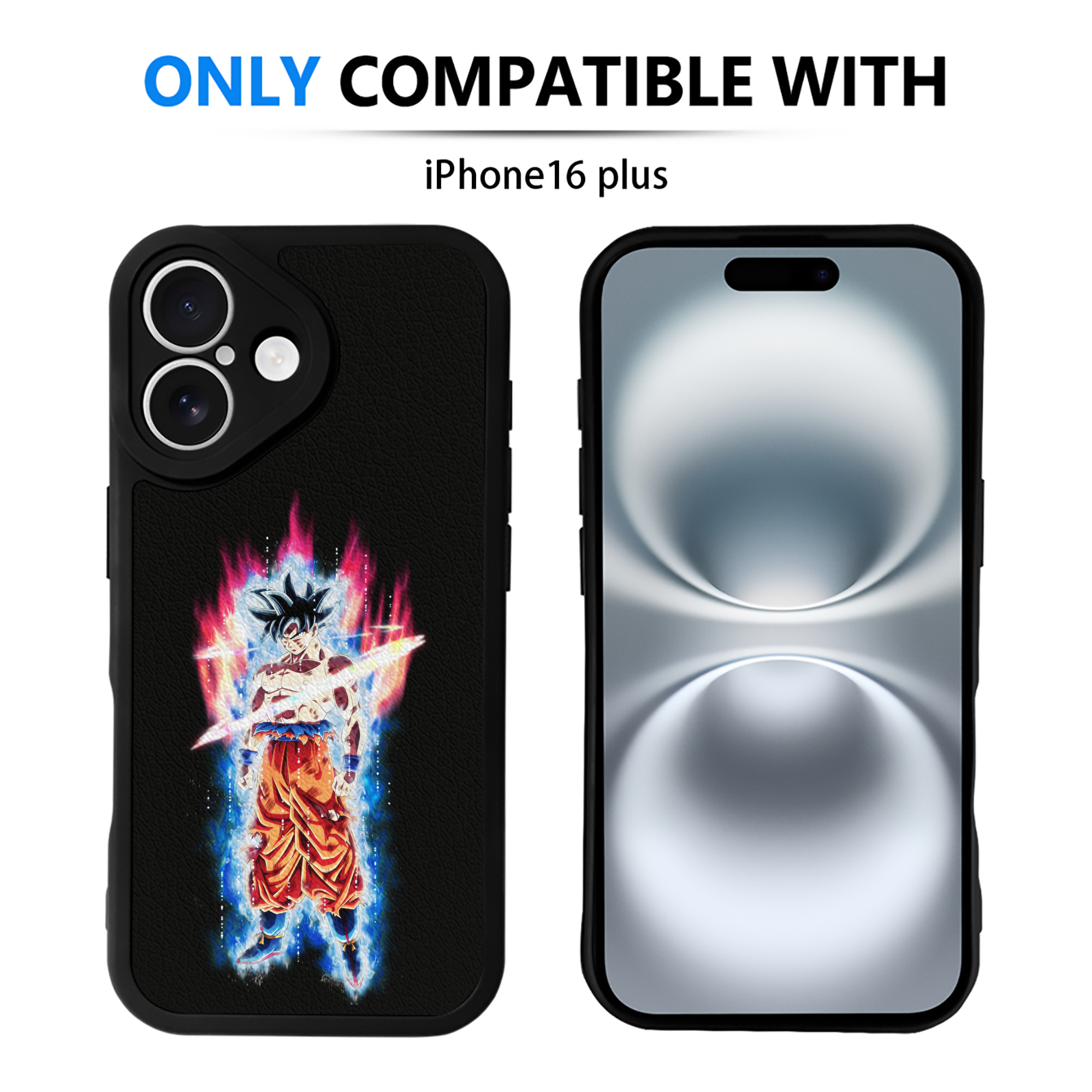 （画像用） ドラゴンボール 孫悟空（そん ごくう）Son Goku カカロット DRAGON BALL Kakarotto 【iPhone 16シリーズ対応】シリコンスマホケース（レザー調） 材質：シリコン